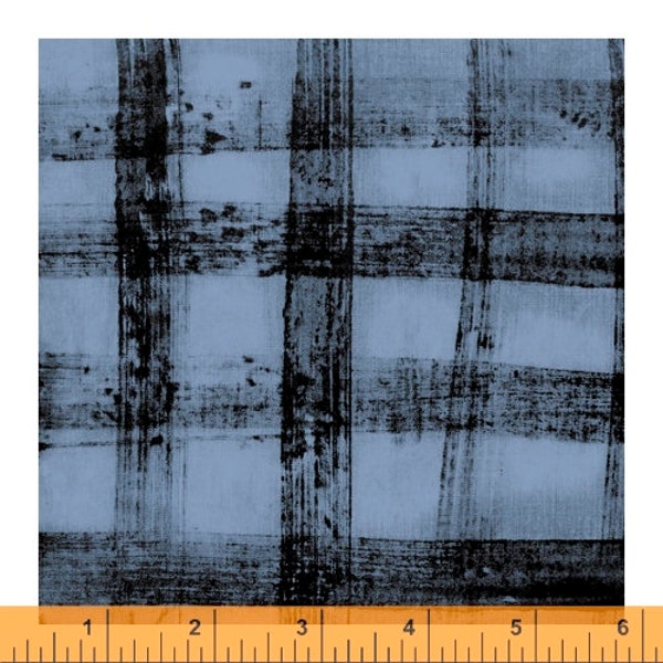 SALE The Blue One by Marcia Derse -  PLAID  43192A 15 Sea Sky Blue  - 100% Cotton Quilt Fabric 2023