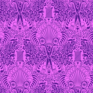 HomeMade by Tula Pink for Free Spirit - Getting Snippy - Purple Night PWTP141.Night  125