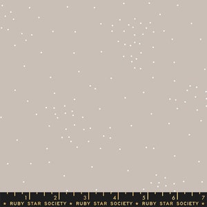 May include: A light gray fabric with a white polka dot pattern. The fabric has a subtle texture and a soft, muted color. The polka dots are evenly spaced and create a subtle, elegant design.