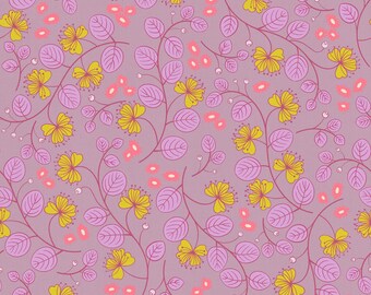 Lofi Linen by Rashida Ruby Star Society -   Caper Floral Wisteria Lilac - RS1133 21CL 226