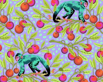 RARE OOP Monkey Wrench by Tula Pink for Free Spirit - Monkey Wrench - Dragonfruit PWTP134.DRAGON  125