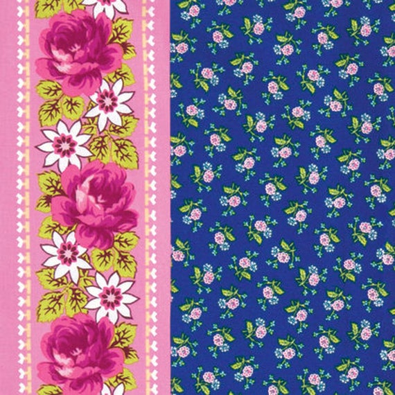 TokyoMilk for Freespirit Neptune /& the Mermaid Floral Vintage 100/% Cotton Fabric