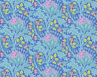Kaffe X Morris & Co: Artichoke Blue PWKW001-BLUE FAT QUARTER - Etsy