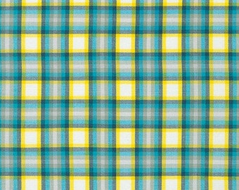 Kitchen Window Wovens by Elizabeth Hartman - Cyan Plaid- AZH-20531-466