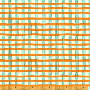 Lucky Rabbit: Painted Plaid in Orange Lucky Rabbit: Painted Plaid in Orange