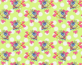 Curiouser & Curiouser by Tula Pink - Painted Roses Sugar - TP161.SUGAR Cotton Quilt Fabric - Fat Quarter fq BTHY Yard