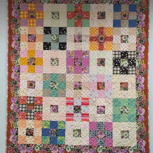 Blooming 9 Patch by Love Lily Quilts - quilt kit