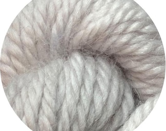 silver weepaca by Big Bad Wool - light worsted yarn - 50% fine washable merino and baby alpaca - 95 yards