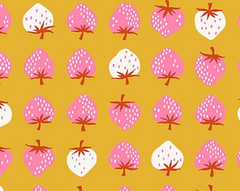 Strawberry and Friends by Kimberly Knight for Ruby Star Society - Strawberry Goldenrod RS5019-24  125
