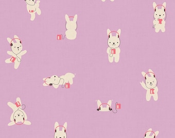 Lofi Linen by Rashida Ruby Star Society -   Rabbeats Wisteria Lilac RS1129 21CL 226