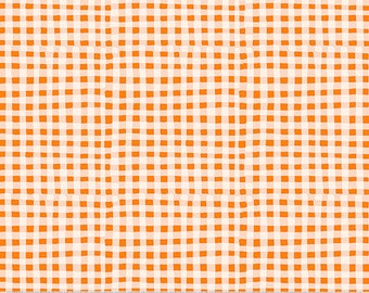 Country Mouse by Heather Ross - Checkers Tangerine 53476-7