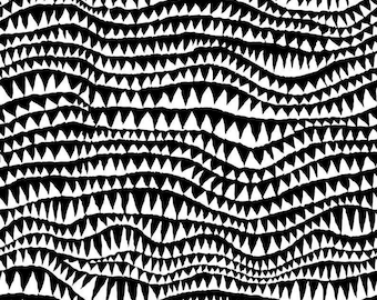 Kaffe Fassett Collective - Brandon Mably - Sharks Teeth - Black - PWBM060 226