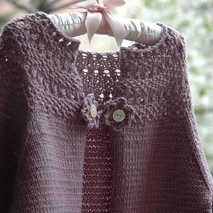 Nellie Cardigan by Heirloom Stitches - Knit Pattern - PDF Download