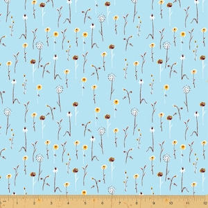 Far Far Away 3 by Heather Ross for Windham - Wildflowers - Light Blue - 52757-14 - 125