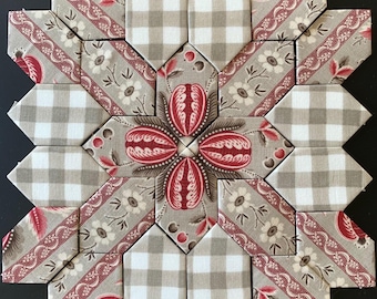 Last One!!  Patchwork of the Crosses Block Kit - Gingerbread House -  No. 30