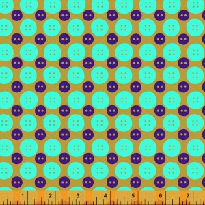 SALE Sew Good Buttons by Deborah Fisher 52886 6 Turquoise  124