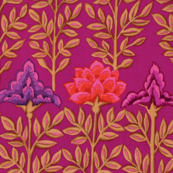 BLACK 1//2 Yard Kaffe Fassett Ferns Rowan Cotton Quilting Fabrics