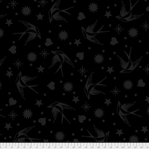 Linework by Tula Pink - Fairy Flakes - TP157 Ink Black 125