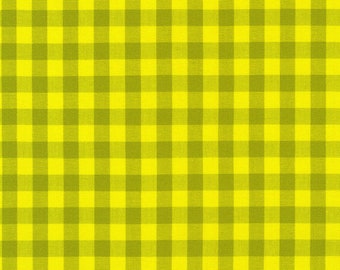 Kitchen Window Wovens by Elizabeth Hartman - Chartreuse Gingham - AZH-17722-38