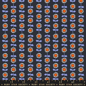 Meadow Star by Alexia Abegg for Ruby Star Society - Bloom Soft Black RS4098 16  125