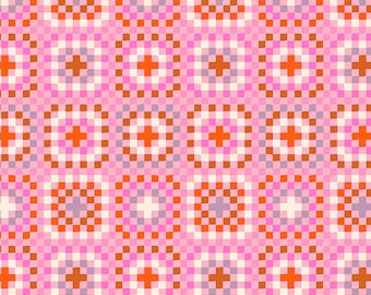 Meadow Star by Alexia Abegg for Ruby Star Society - Granny Square Merry Pink RS4101 17