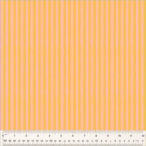 May include: A seamless fabric pattern with alternating vertical stripes of yellow and pink.