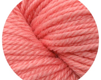 coral weepaca by Big Bad Wool - light worsted yarn - 50% fine washable merino and baby alpaca - 95 yards