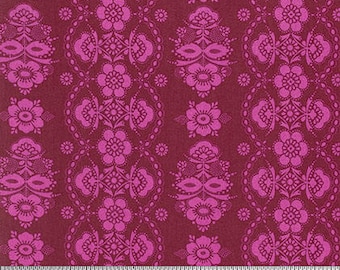 Color Brigade by Jennifer Paganelli for Free Spirit - McLisa - Maroon - 1/2 yard cotton quilt fabric