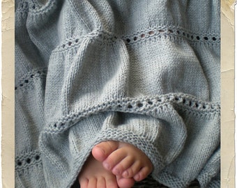Baby Babar Knit Baby Blanket by Heirloom Stitches - PDF Download