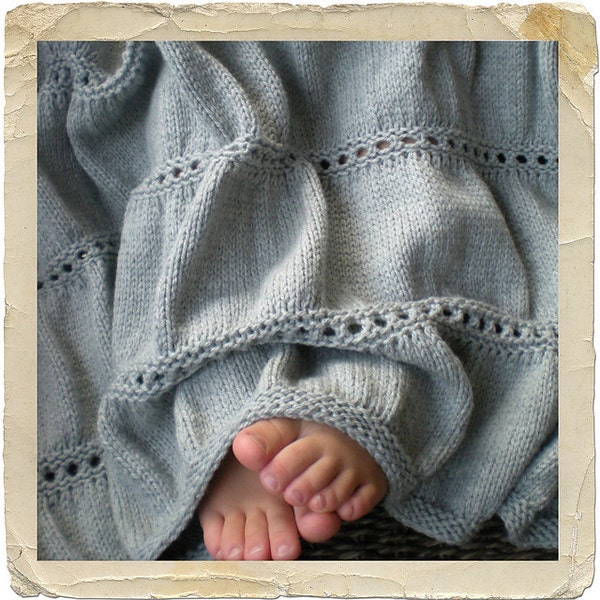 Baby Babar Knit Baby Blanket by Heirloom Stitches - PDF Download