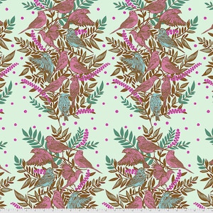 Bright Eyes by Anna Maria Horner FreeSpirit - Visitation - Seafoam - AH161.SEAFOAM 125