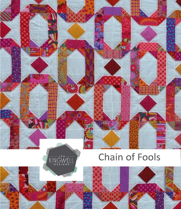 Chain of Fools Quilt Pattern by Jen Kingwell Designs Etsy