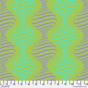 Parisville Deja Vu by Tula Pink - Spencer Stripe Pistachio - PWTP194.PISTACHIO  125