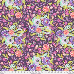Moon Garden by Tula Pink - Hissy Fit - Dusk - PWTP196.DUSK  125