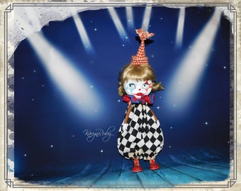 Blythe ~ Traje de 3 piezas inspirado en el circo vintage ~ Por KarynRuby