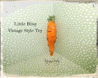 Blythe  ~  Little Bitsy  ~  Vintage Style ~ 3 inch Carrot for Blythe  by Artist KarynRuby