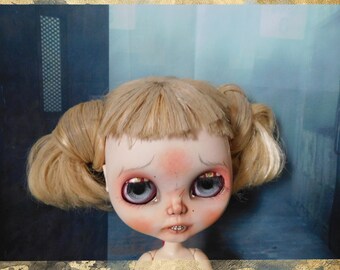 Pre~Loved Blythe Lotty "Freak Show" Custom Art Doll by Helen Clennel White from Black Ribbon Blythes 2015