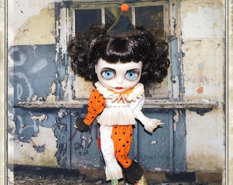 Blythe ~Vintage Circus ~ Traje de 4 piezas inspirado en la bruja Pennywise ~ Por KarynRuby