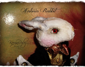 PDF EPattern  to make 9.5 inch 'Antonio'   Vintage Style Viscose or Mohair Rabbit  by Artist KarynRuby