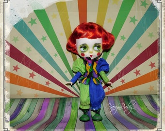 Blythe   ~Vintage Clown Inspired Renaissance  period~  2 piece  ~ By KarynRuby