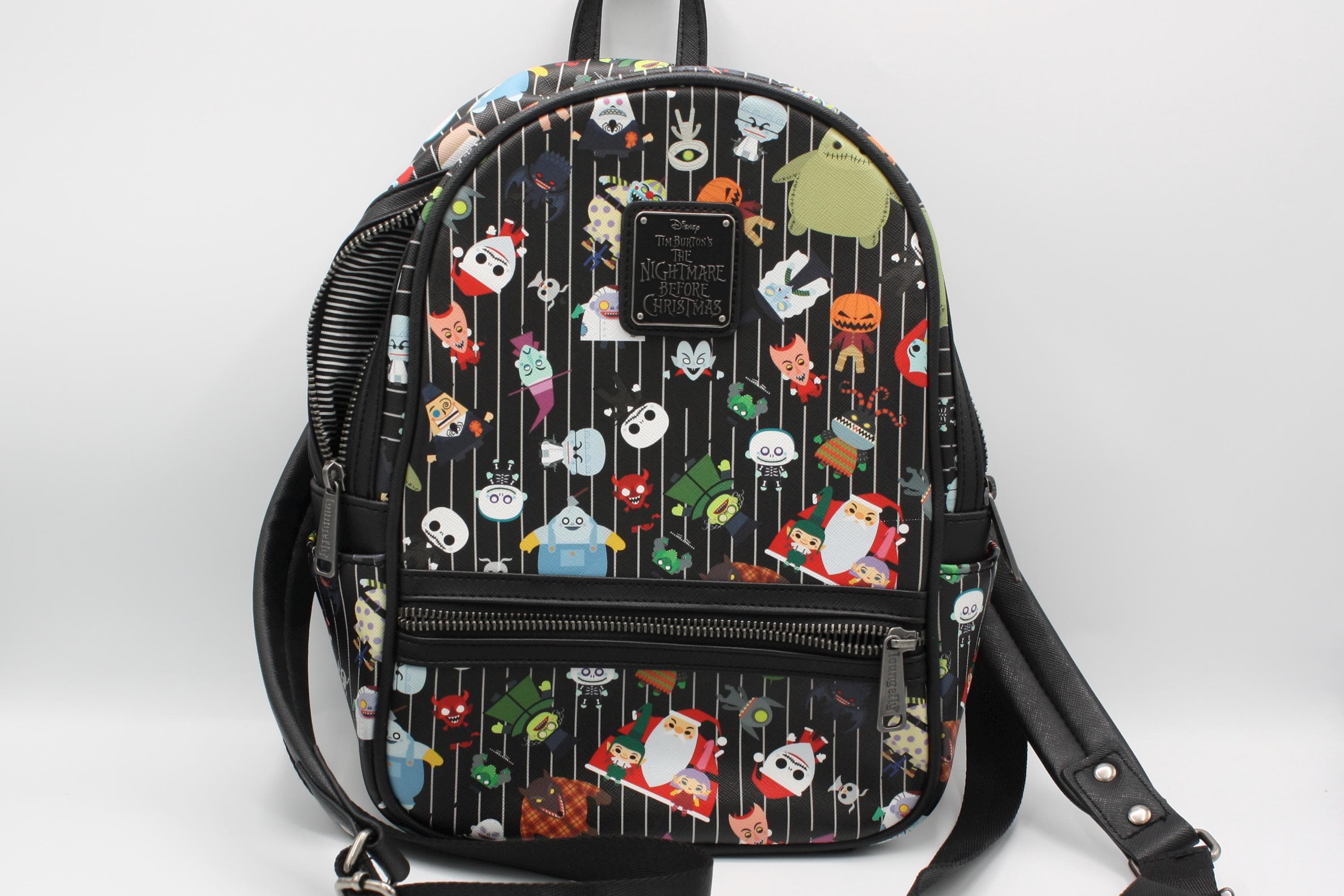 Lounge fly mini backpack nightmare before Christmas clown w/the tear away face ? Loungefly Exclusive drop! Grab the Art the Clown Glow  main image 2