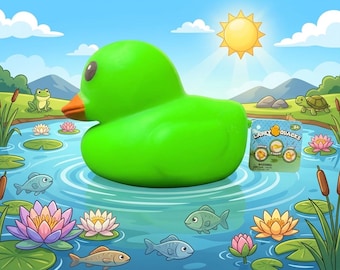 Medium Squishy Duck Toy: Soft, Huggable, Bright Decor Companion