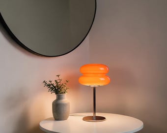 Lámpara de mesa con forma de seta / Lámpara de mesita de noche LED / Lámpara de escritorio regulable por USB / Iluminación ambiental moderna