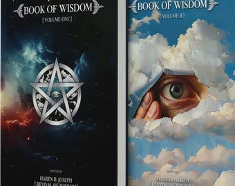 The Book of Wisdom Volumes 1 and  2 Mysticism and  Spiritual Wisdom Classic Book Set Deep and Thought &Self-Discovery Collection