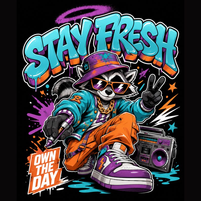 Streetwear PNG Bundle, 300 DPI Transparent Files, Commercial Use, Hip Hop , Instant Download, DIY text, instant download