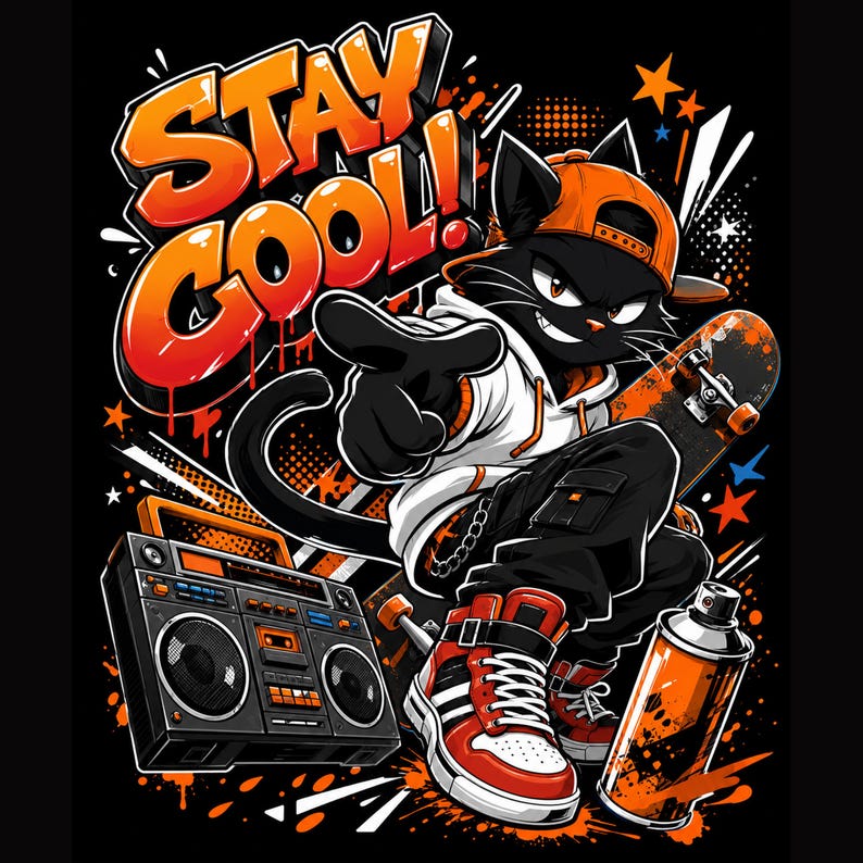 Streetwear PNG Bundle, 300 DPI Transparent Files, Commercial Use, Hip Hop , Instant Download, DIY text, instant download
