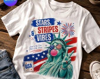 Patriotic Liberty Girl PNG, America Coquette Bow PNG, Fourth of July Sublimation Design, DIY text, Instant download