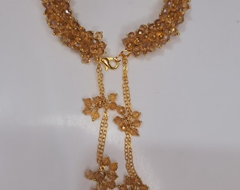 Gajra Breclets Hochzeit Jahrestag handgemachte Acrylperlen traditionelle Brautschmuck NEU