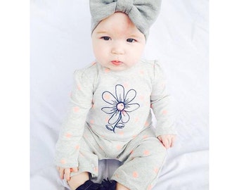 Bow Headband Turban Newborn photo prop Baby Headwrap Baby Shower Gift Baby Bow Headband Raspberry Pink