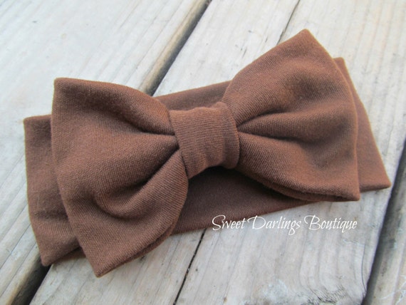 Bow Headband Turban Newborn photo prop Baby Headwrap Baby Shower Gift Baby Bow Headband Raspberry Pink